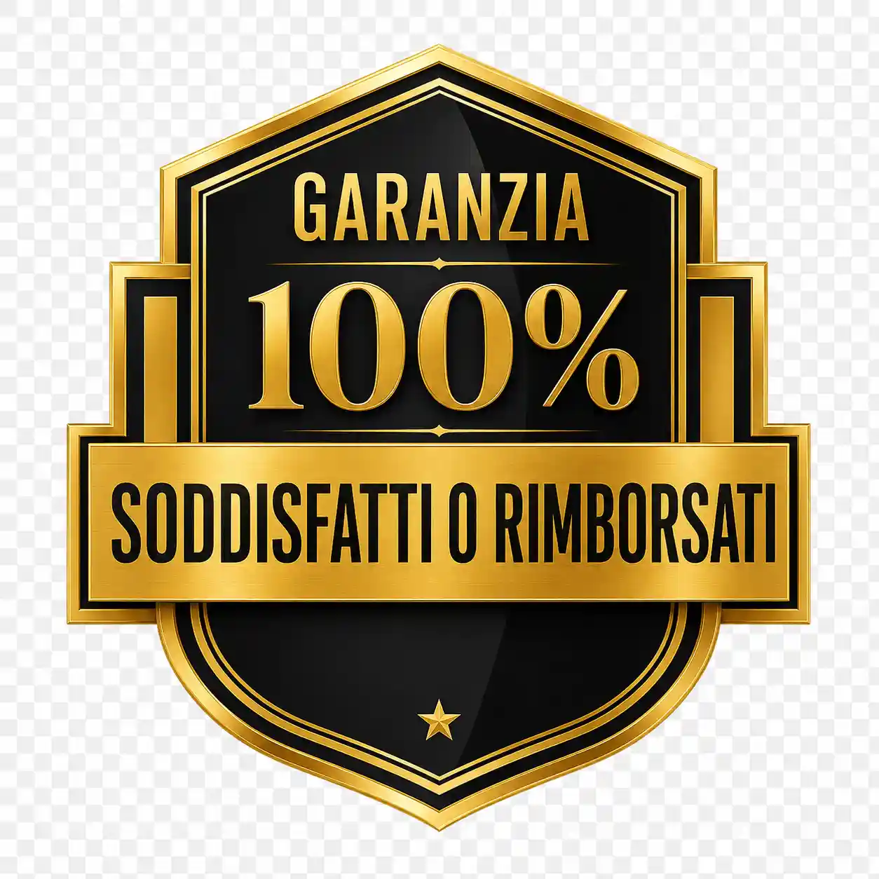 Garanzia 100% Soddisfatti o Rimborsati